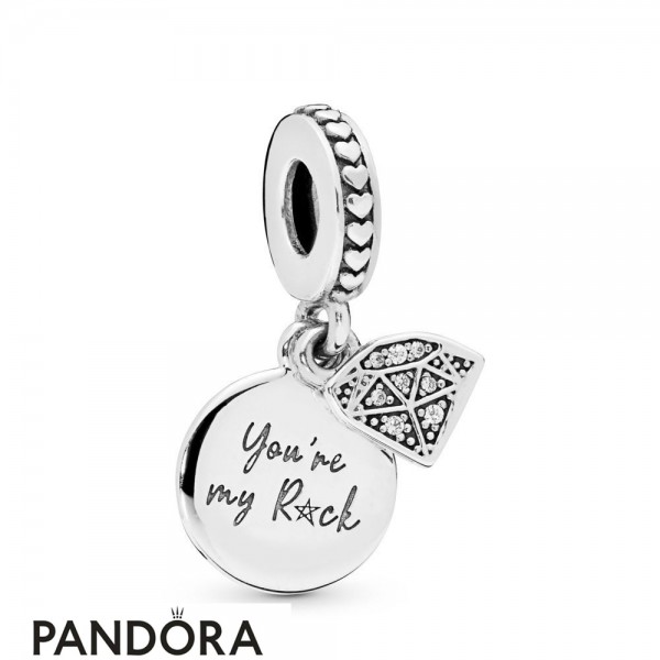 Women's Pandora Jewellery My Rock Dangle Charm