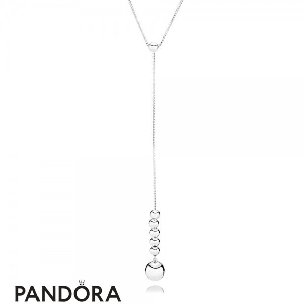 Women's Pandora Jewellery Necklace Of Pearls In Silver