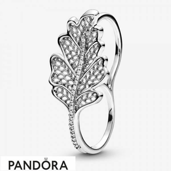 Women's Pandora Jewellery Oak Leaf Double Ring