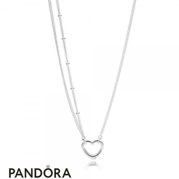 Women's Pandora Jewellery Open Heart Necklace