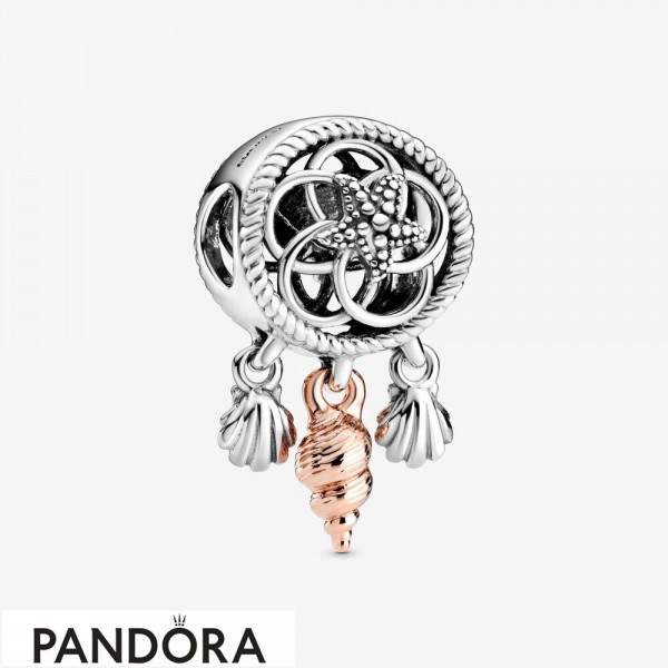 Women's Pandora Jewellery Openwork Seashell Dreamcatcher Charm