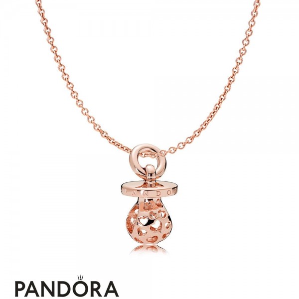 Pandora Jewellery & Rose 335 Pandora Jewellery Rose Pacifier Necklace Gift Set