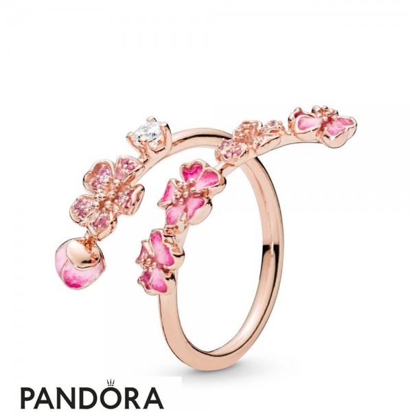 Women's Pandora Jewellery Peach Blossom Flower Branch Ring