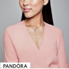 Women's Pandora Jewellery Peach Blossom Flower Necklace