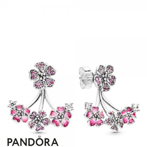 Women's Pandora Jewellery Peach Blossom Flowers Earrings