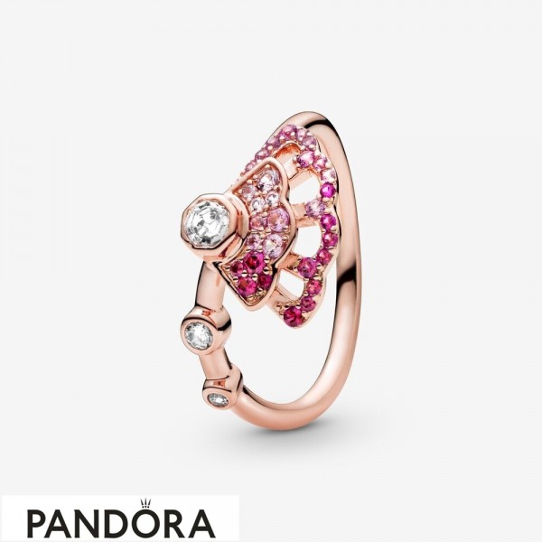Women's Pandora Jewellery Pink Fan Ring