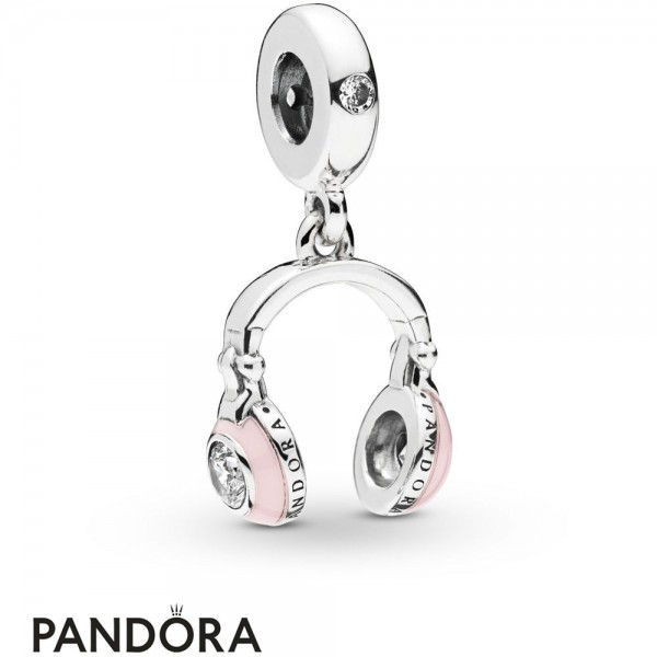 Women's Pandora Jewellery Pink Headphones Hanging Charm