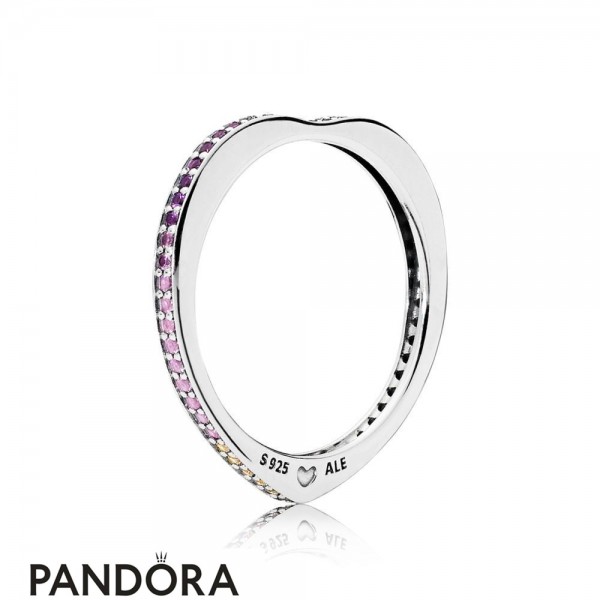Women's Pandora Jewellery Rainbow Arcs Of Love Ring