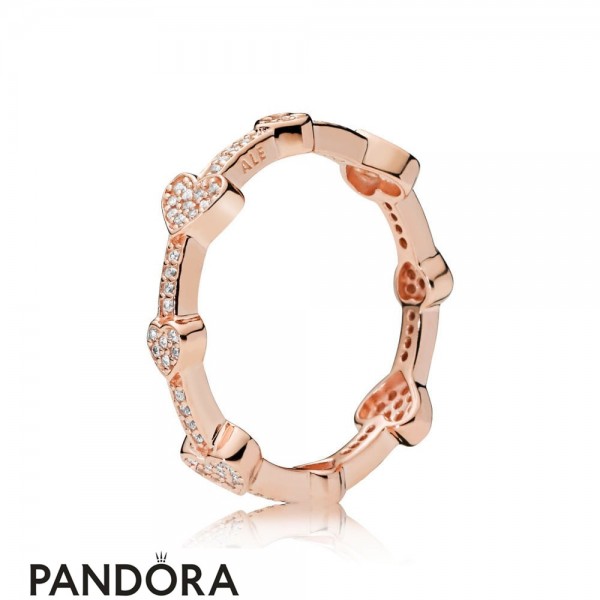 Pandora Jewellery Rose Alluring Hearts Ring