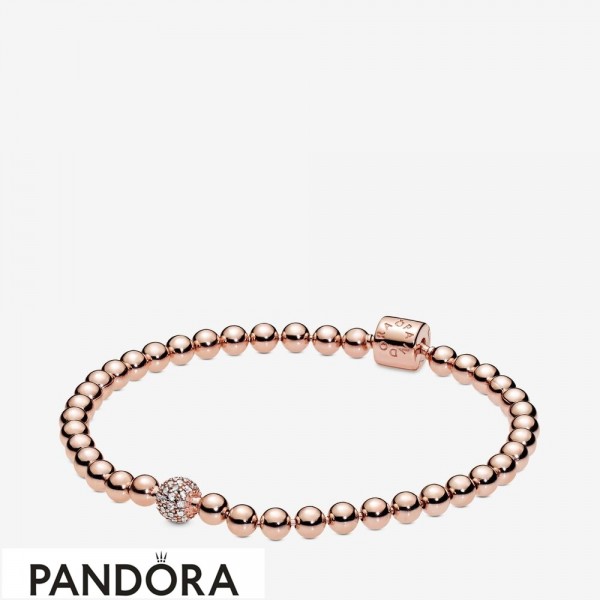 Pandora Jewellery Rose Beads & Pave Bracelet