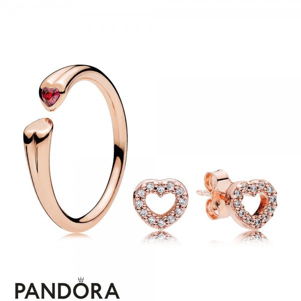 Pandora Jewellery Rose Blushing Hearts Gift