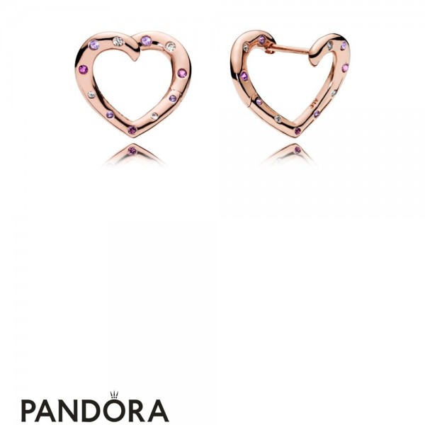 Pandora Jewellery Rose Bright Heart Hoops