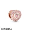 Pandora Jewellery Rose Hearts On Hearts Charm