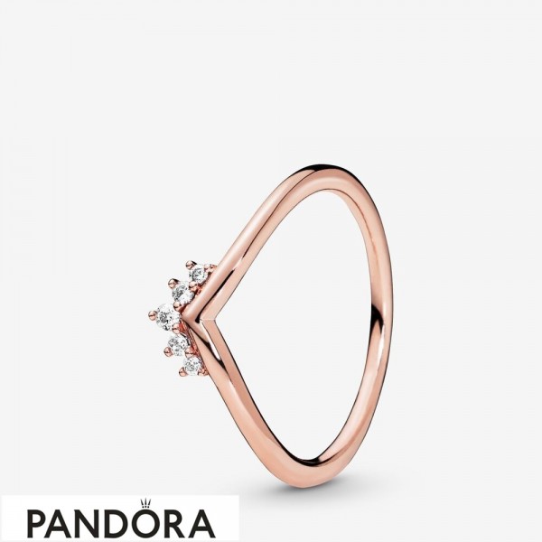 Pandora Jewellery Rose Tiara Wishbone Ring