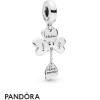 Pandora Jewellery Rose With Sterling Silver Pandora Jewellery Rose Clover & Ladybird Hanging Charm