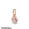 Pandora Jewellery Rose Enamel Pandora Jewellery Rose Lucky Pink Ladybird Necklace Pendant