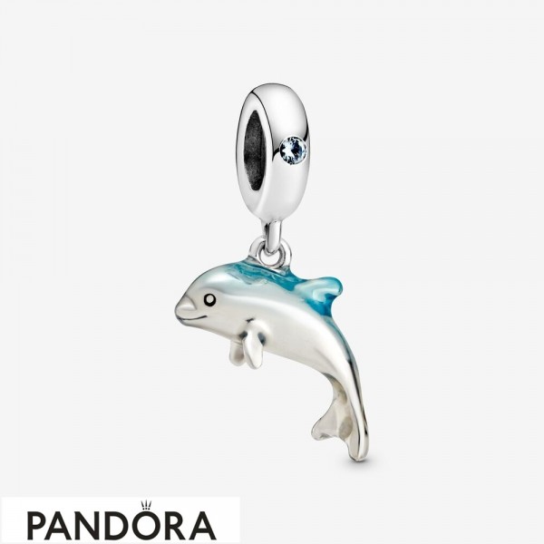 Women's Pandora Jewellery Shimmering Dolphin Dangle Charm