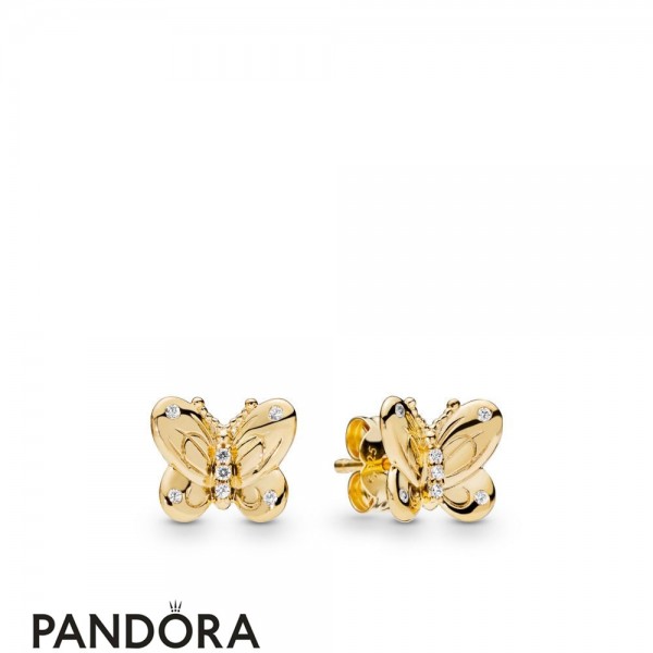 Pandora Jewellery Shine Decorative Butterflies Earring Studs