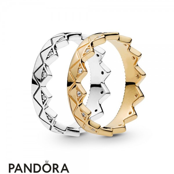 Pandora Jewellery Shine Exotic Crown Ring Stack