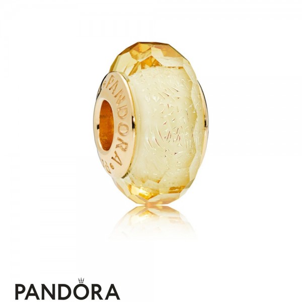 Pandora Jewellery Shine Golden Faceted Murano Glass Charm