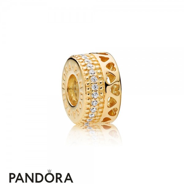 Pandora Jewellery Shine Hearts Of Pandora Jewellery Spacer Charm