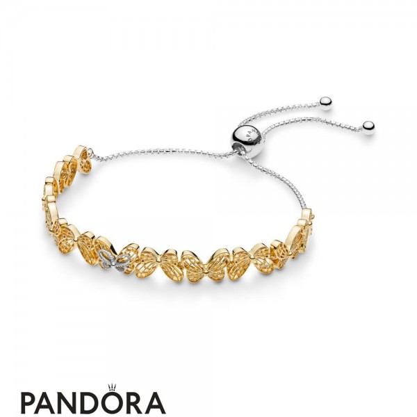 Pandora Jewellery Shine Openwork Butterflies Sliding Bracelet