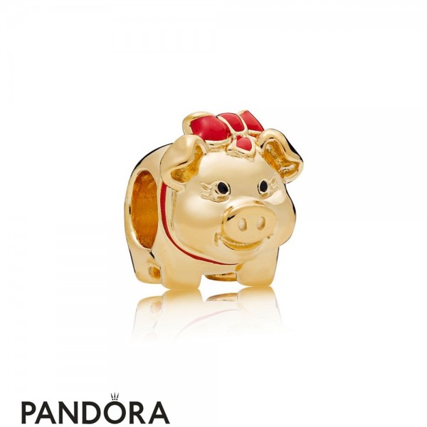 Women's Pandora Jewellery Shine Piggy Bank Charm
