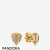 Pandora Jewellery Shine Shining & Sparkling Leaf Stud Earrings