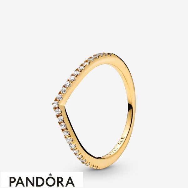 Pandora Jewellery Shine Sparkling Wishbone Ring