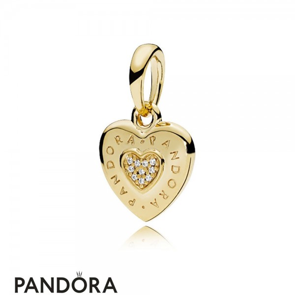 Pandora Jewellery Signature Heart Pendant Pandora Jewellery Shine