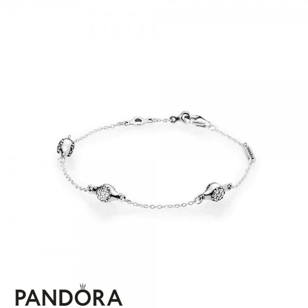 Women's Pandora Jewellery Silver Modern Lovepods Bracelet