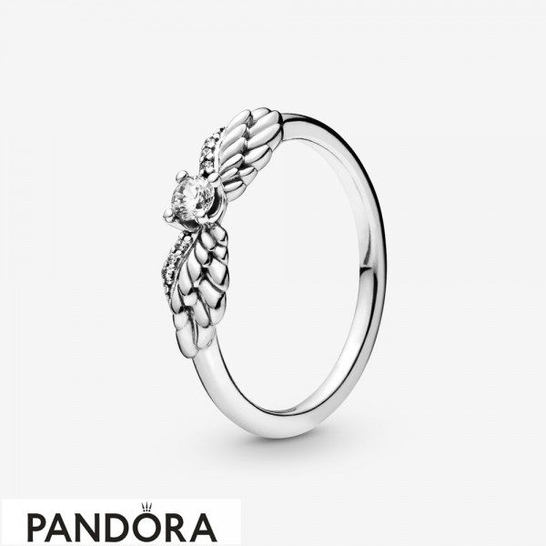 Women's Pandora Jewellery Sparkling Angel Wings Ring