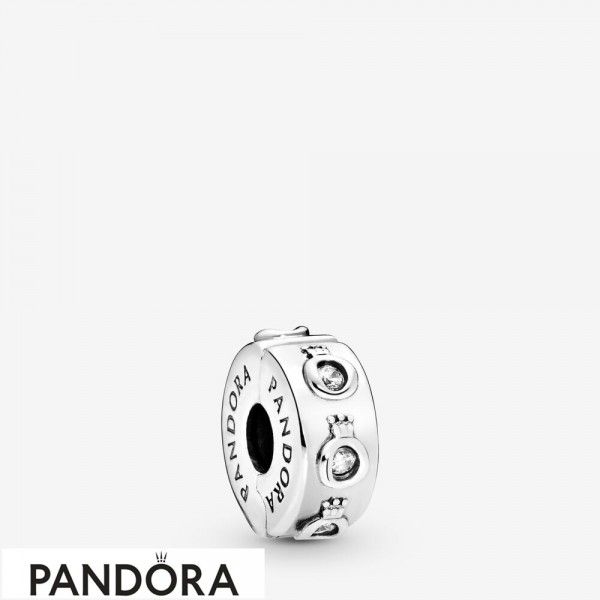 Women's Pandora Jewellery Sparkling Crown O Clip Charm