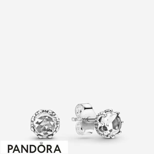 Women's Pandora Jewellery Sparkling Crown Stud Earrings