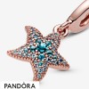Women's Pandora Jewellery Sparkling Starfish Dangle Charm