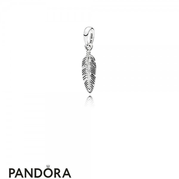 Women's Pandora Jewellery Spiritual Feather Pendant