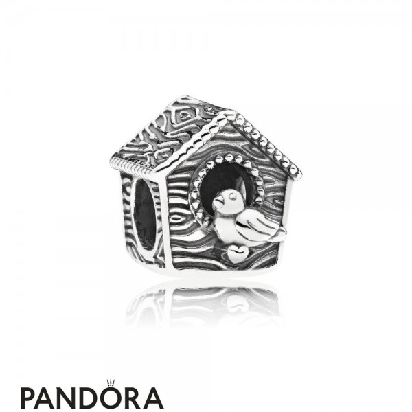 Women's Pandora Jewellery Spring Bird House Charm