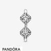 Women's Pandora Jewellery Square Sparkle Open Ring