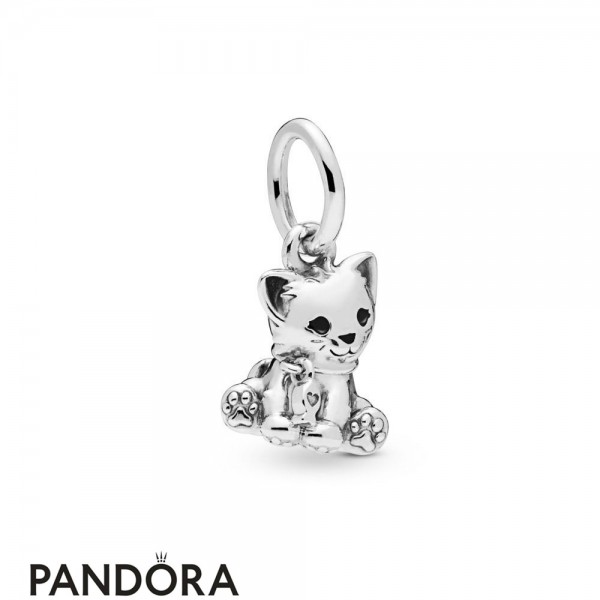 Women's Pandora Jewellery Sweet Cat Dangle Charm