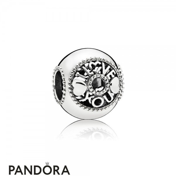 Women's Pandora Jewellery Talk About Love Charm