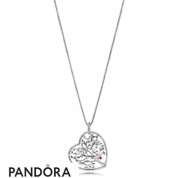 Women's Pandora Jewellery Tree Of Love Necklace Mixed Enamel