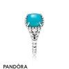 Women's Pandora Jewellery Vibrant Spirit Ring Scuba Blue Crystal