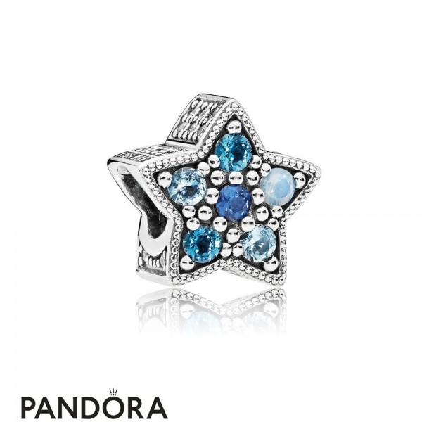 Pandora Jewellery Winter Collection Bright Star Charm Multi Colored Crystals