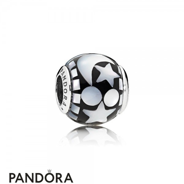 Pandora Jewellery Winter Collection Celestial Mosaic Charm Black Acrylic Mother Of Pearl