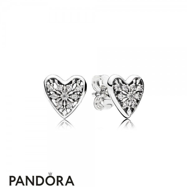 Pandora Jewellery Winter Collection Hearts Of Winter Stud Earrings