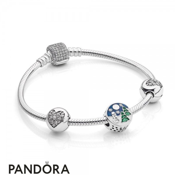 Pandora Jewellery Winter Collection Snowy Wonderland Bracelet Gift Set