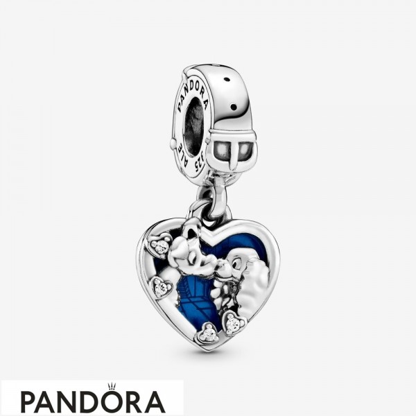 Women's Pandora Jewellery Charm Pendant Disney Heart Belle And The Tramp