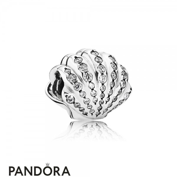 Pandora Jewellery Disney Charms Ariel's Shell Charm Clear Cz