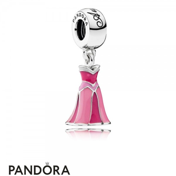 Pandora Jewellery Disney Charms Aurora's Dress Pendant Charm Mixed Enamel