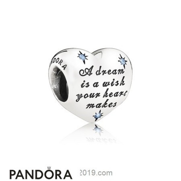 Pandora Jewellery Disney Charms Cinderella's Dream Charm Fancy Light Blue Cz